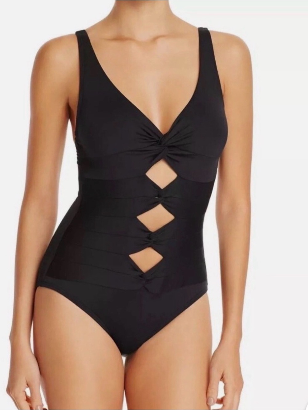 Carmen Marc Valvo marigold Swim One-Piece